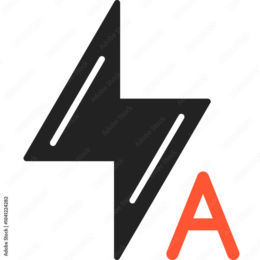 Automatic Flash Vector Icon Automatic Flash Vector Icon
