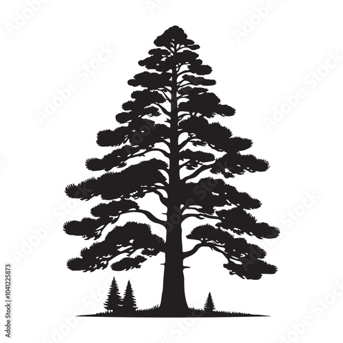 pine tree vector silhouette