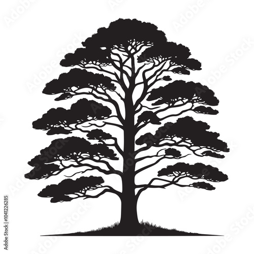 pine tree vector silhouette