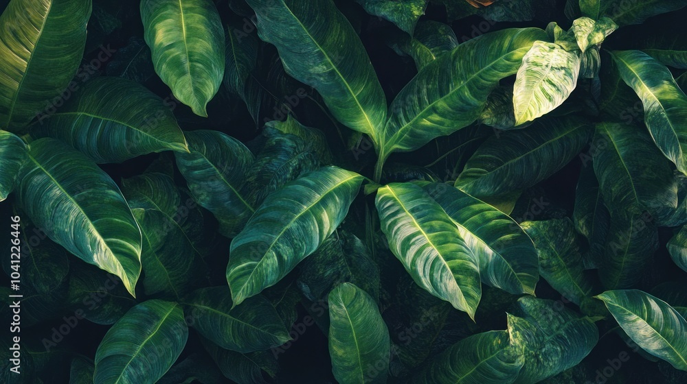Obraz premium Green Leaf Texture