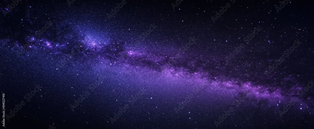 Fototapeta premium The Beautiful Cosmic Purple Galaxy
