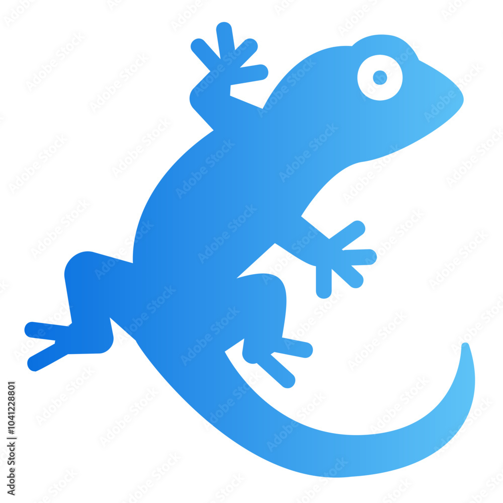 Obraz premium gecko Gradient icon