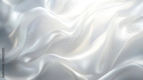 Elegant White Silk Fabric Background