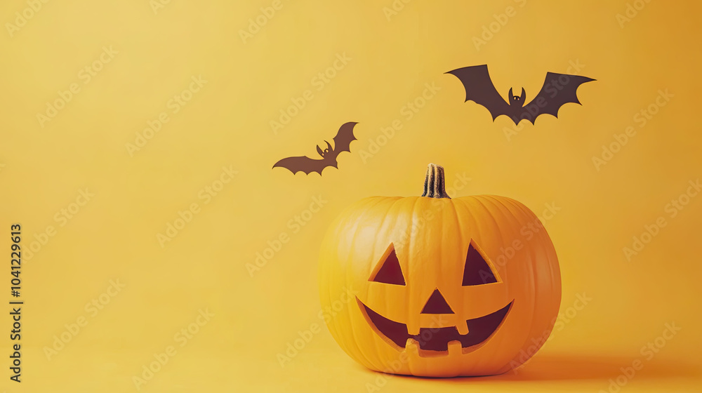 Halloween background with copy space holiday party decorations background Halloween background with copy space holiday party decorations background