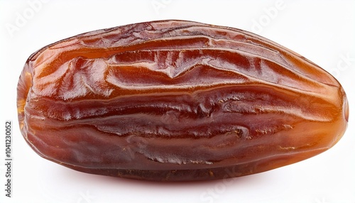 Dried dates fruit isolated on white background with clipping path. ai generated