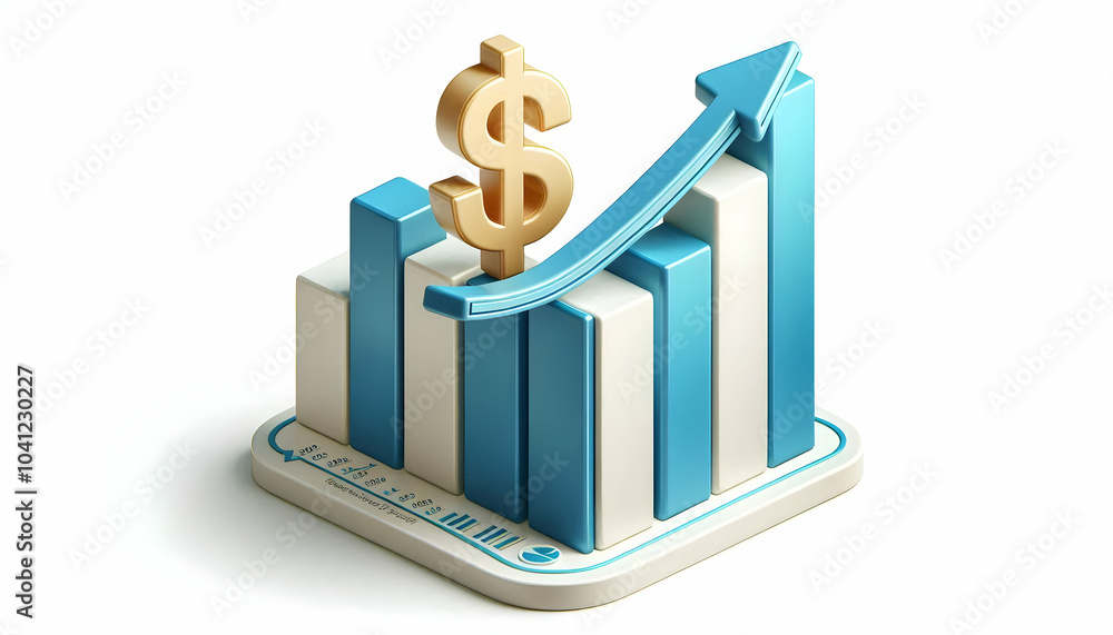 3D Bar Graph Increasing Profits Clean Vector Element Business Growth Market Success Icon Isolated White Background Easy Integration Infographics Visual Representation Data Analysis 3D Bar Graph Increasing Profits Clean Vector Element Business Growth Market Success Icon Isolated White Background Easy Integration Infographics Visual Representation Data Analysis