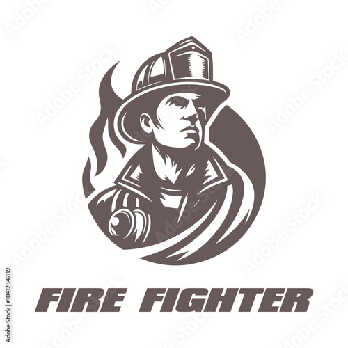 Vector illustration of fireman
