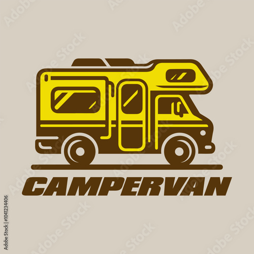 Vector illustration of a camper van