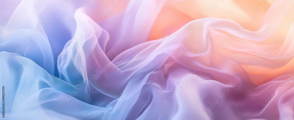 Obraz premium The Flowing Pastel Fabric