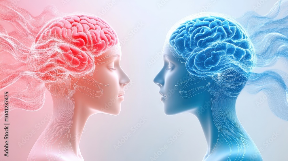 Artistic representation of interconnected minds showcasing emotion, communication, and cognitive synergy through vibrant colors. Artistic representation of interconnected minds showcasing emotion, communication, and cognitive synergy through vibrant colors.