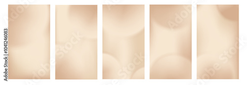 Nude color gradient for story. Neutral beige gradation for vertical poster. Abstract brown bg bundle for social media promo. Luxury cosmetic backdrop design. Smooth blurry warm ig post template.