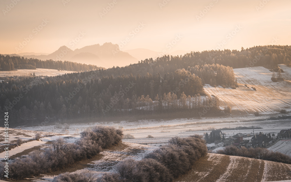 Pieniny widok na Trzy Korony