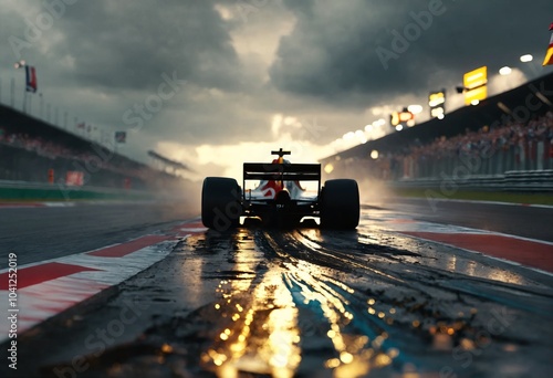 F1 race scene