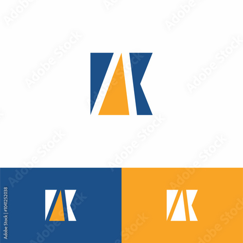 Letter PAK Monogram logo design vector