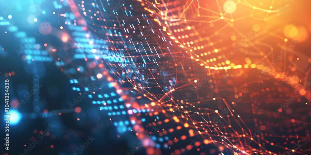 Obraz premium Innovative Medical Technology: Waves of Digital Connectivity