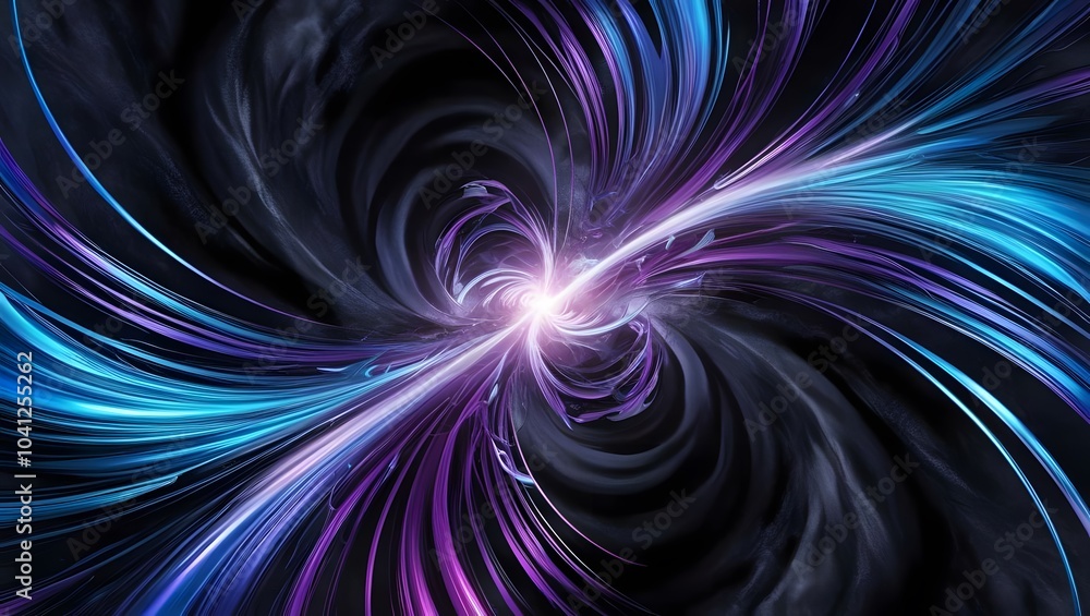 Fototapeta premium Vibrant Abstract Swirl Background with Dynamic Energy Flow, Perfect for Adding a Modern, Stand Out