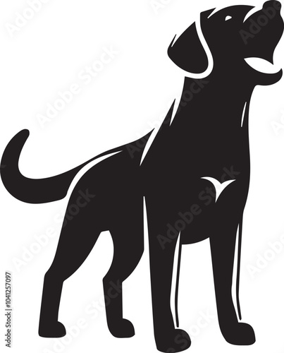 Labrador rottweiler dog vector