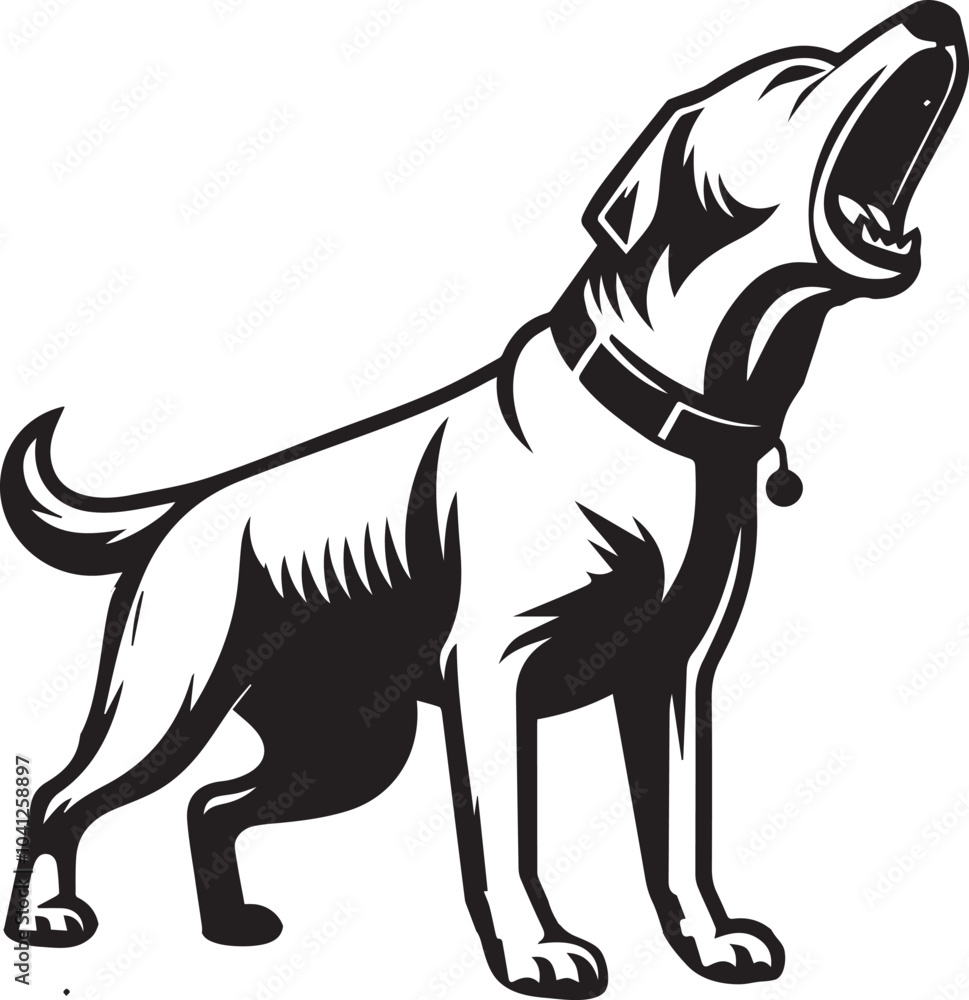 Labrador rottweiler dog vector Labrador rottweiler dog vector