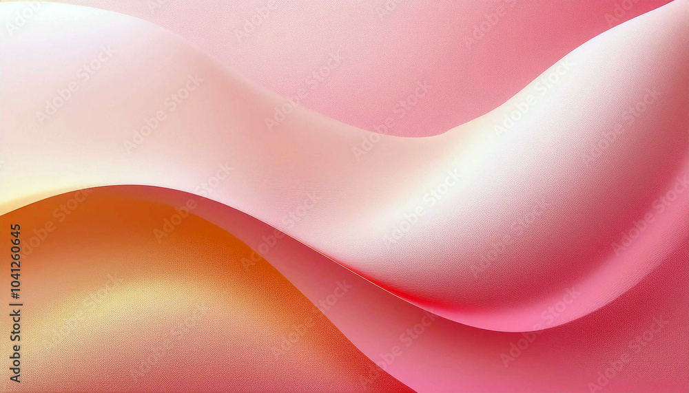 Fototapeta premium Serene Pink Hues: Abstract Waves of Calm, Gentle Curves and Soft, Dreamy Pastels. A Visual Symphony of Tranquility.