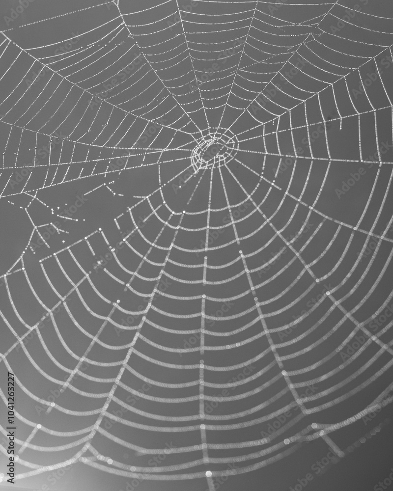 spider web with dew drops spider web with dew drops