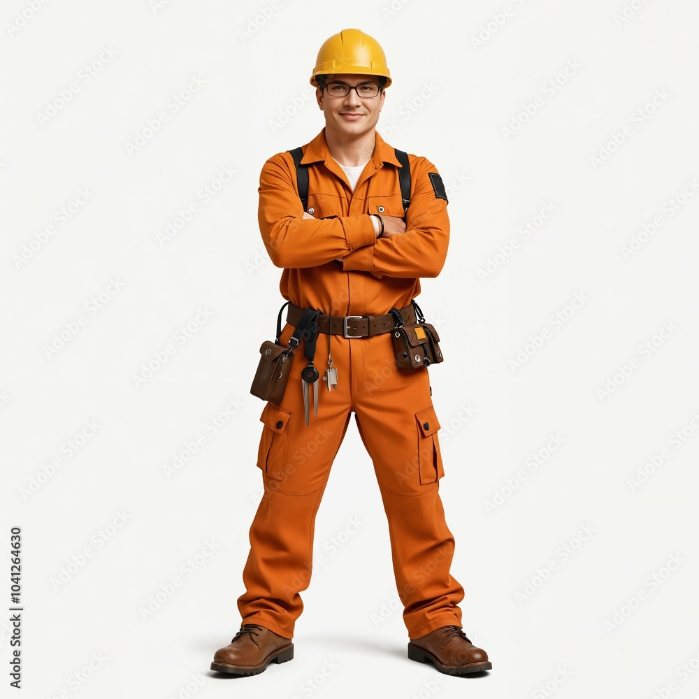 Bauarbeiter mit Helm Bauarbeiter mit Helm