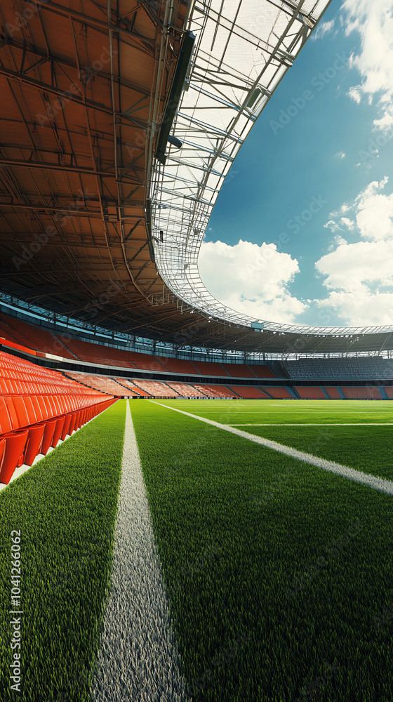 Fototapeta premium Soccer stadium, Sport Backgrounds 