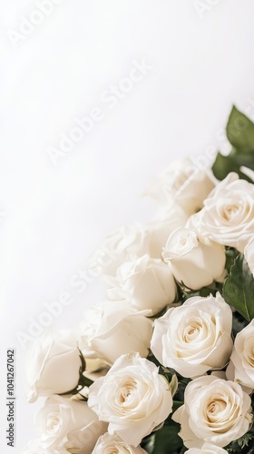 Elegant White Roses