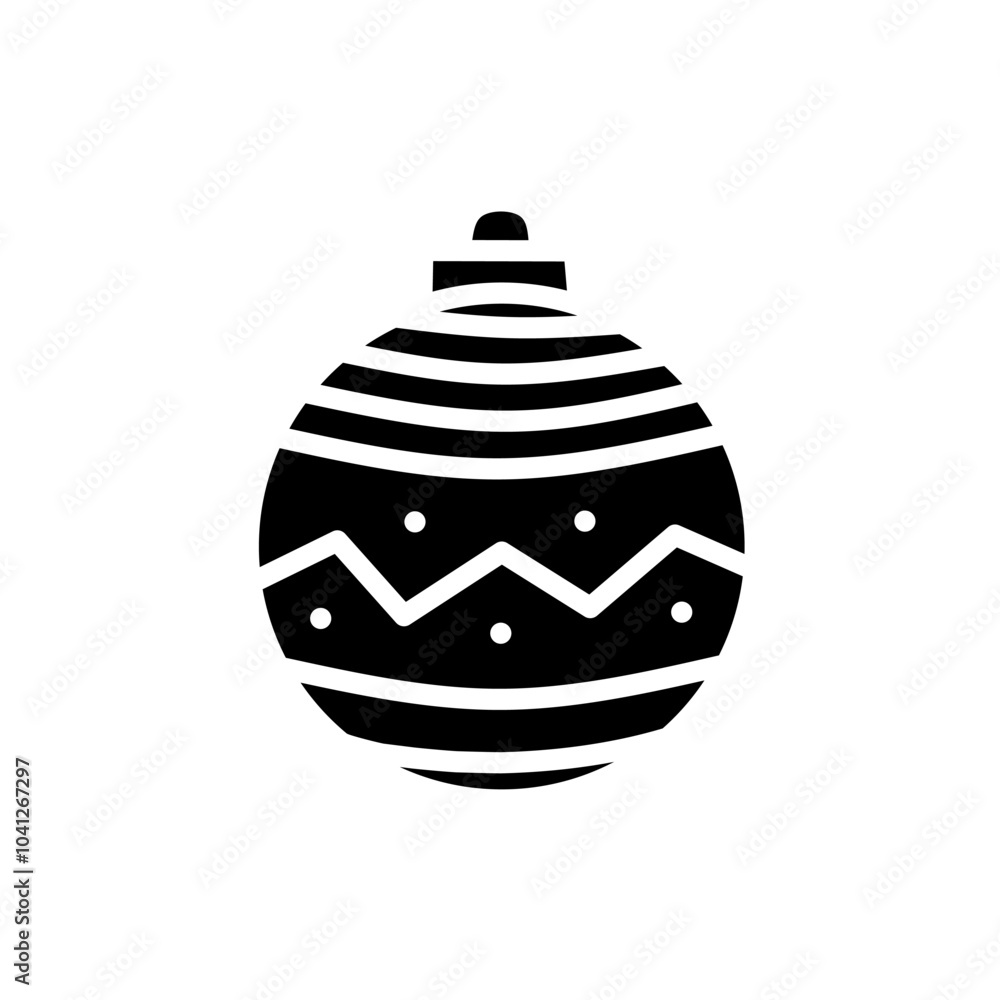 Obraz premium Hanging Light Icon for Christmas and New Year Decoration, Decorative Light Bulb Filled Icon, Hanging Light Bulb Flat Icon