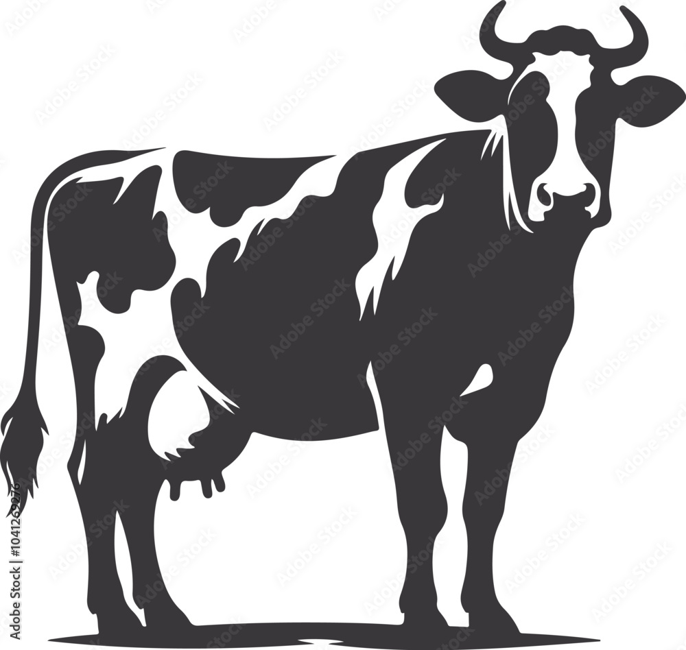 black and white cow black and white cow