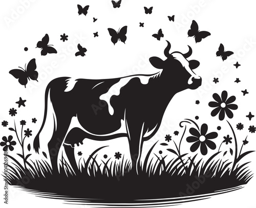 cow on the meadow