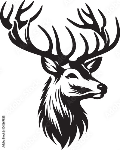 deer head vector photo