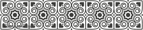 Beautiful line ornamental border