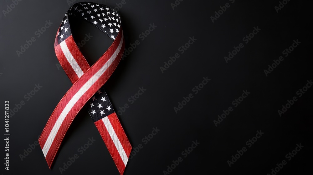 Obraz premium American Flag Ribbon