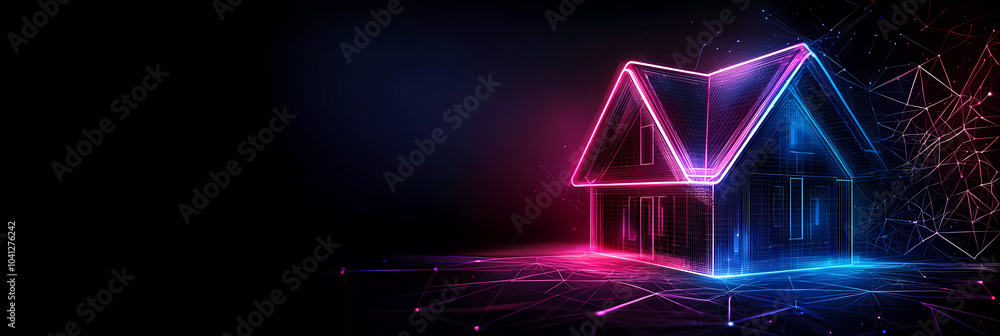 Neon, Cityscape, ai, powered, glowing, technology Neon, Cityscape, ai, powered, glowing, technology