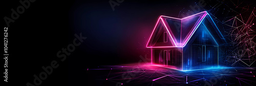 Neon, Cityscape, ai, powered, glowing, technology