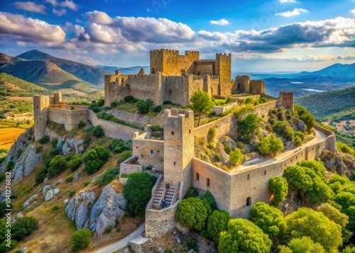 Explore the stunning Medieval Chlemoutsi Castle in Kastro, Greece, where breathtaking photography meets the passions of travel enthusiasts and history lovers, capturing timeless beauty. photo