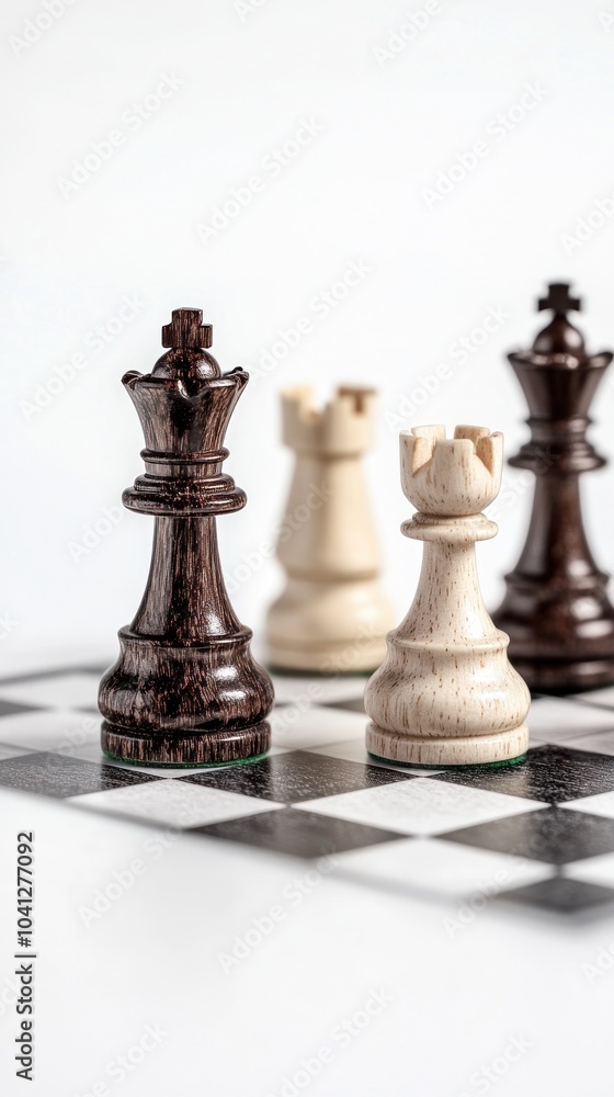 Elegant chess formations reflecting precision and skill Elegant chess formations reflecting precision and skill