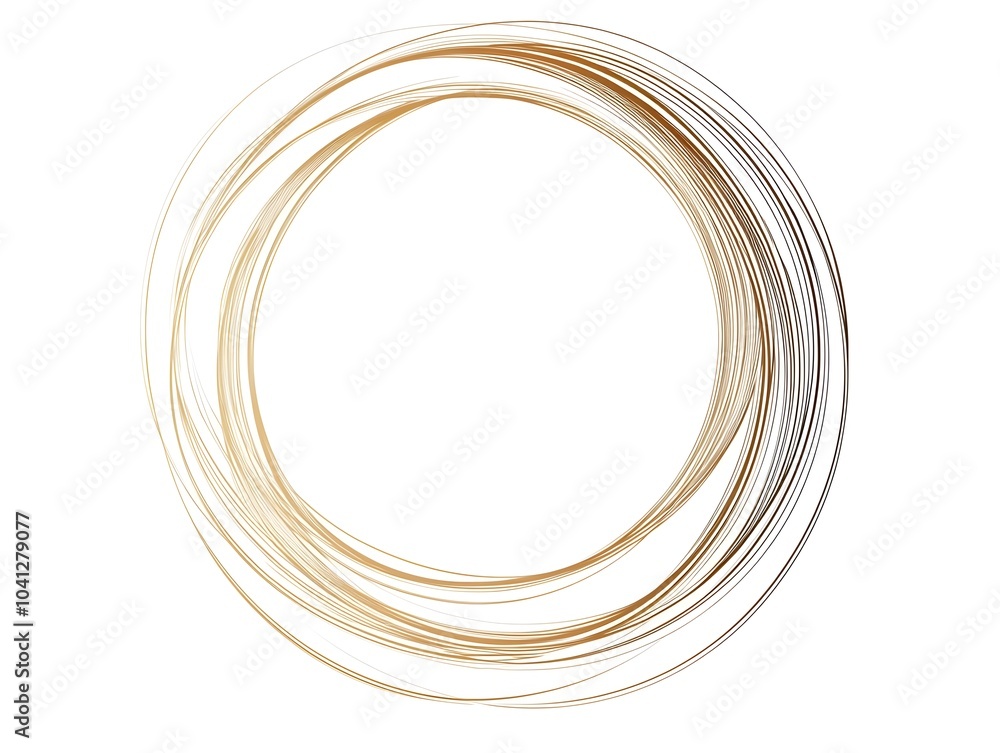 Minimalist Circular Frame with Thin Elegant Lines on White Background Minimalist Circular Frame with Thin Elegant Lines on White Background
