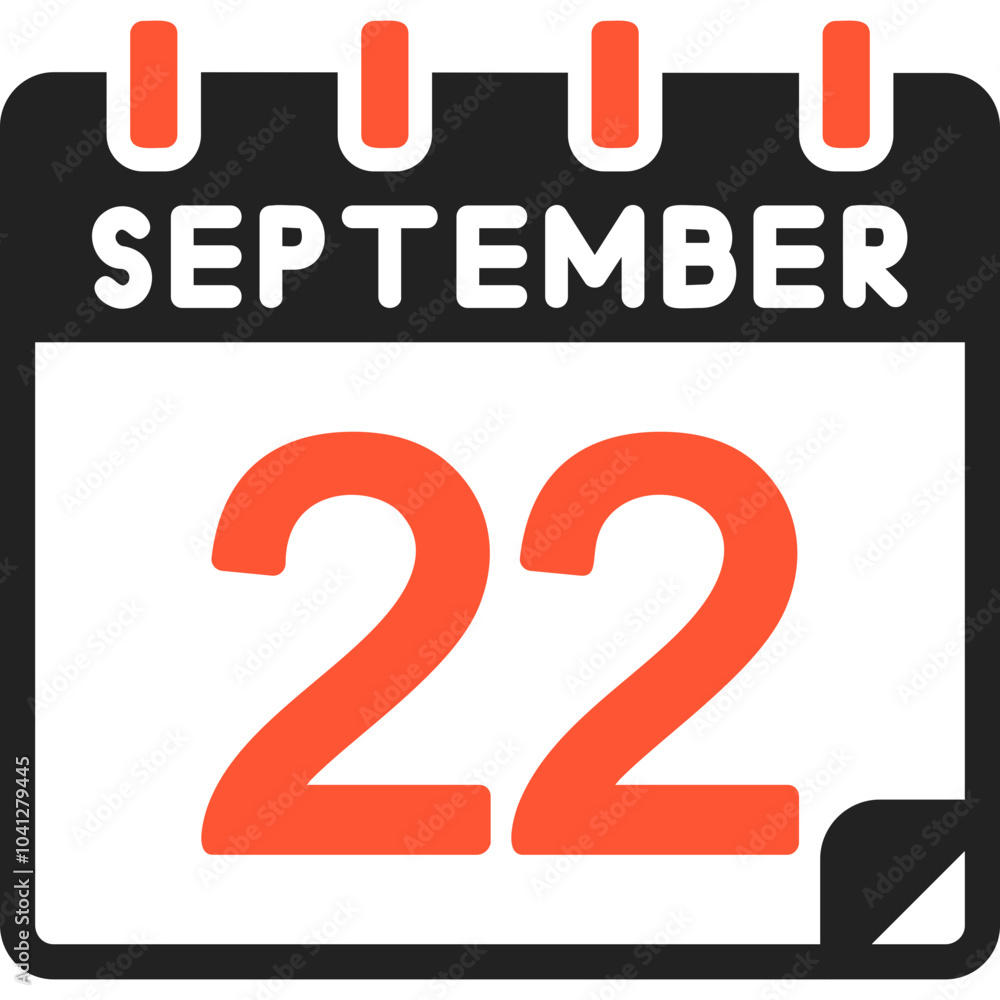 22 September Vector Icon Design 22 September Vector Icon Design