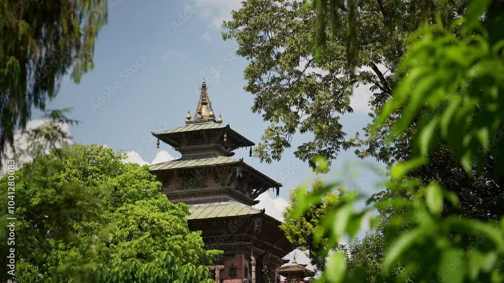 Old Buildings in Kathmandu Nepal, Beautiful Architecture in Durbar Square in the Historic Popular Travel Destination and Tourist Landmark, a Unesco World Heritage Site in Kathmandu City
