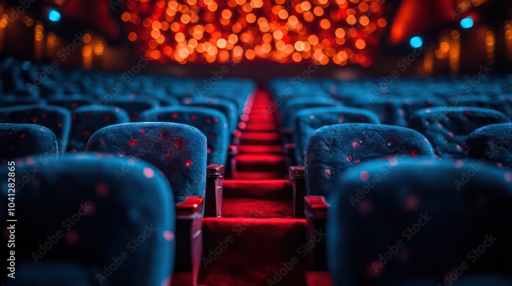 Obraz premium Movie premieres for film fans, offering a sneak peek at the latest blockbuster hits and indie gems