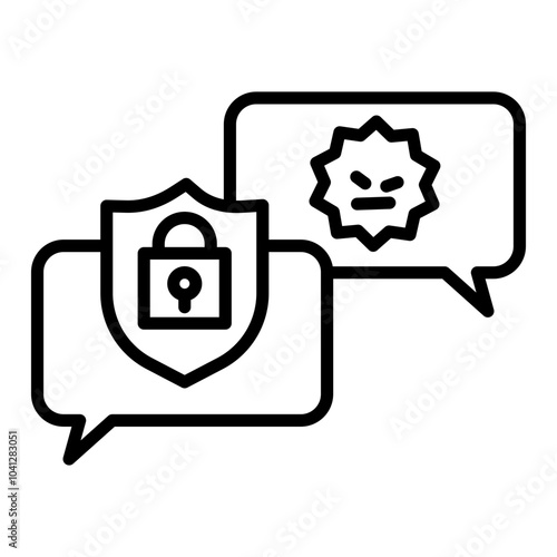 Icon for consulting with a security officer and asking for appropriate judgment.