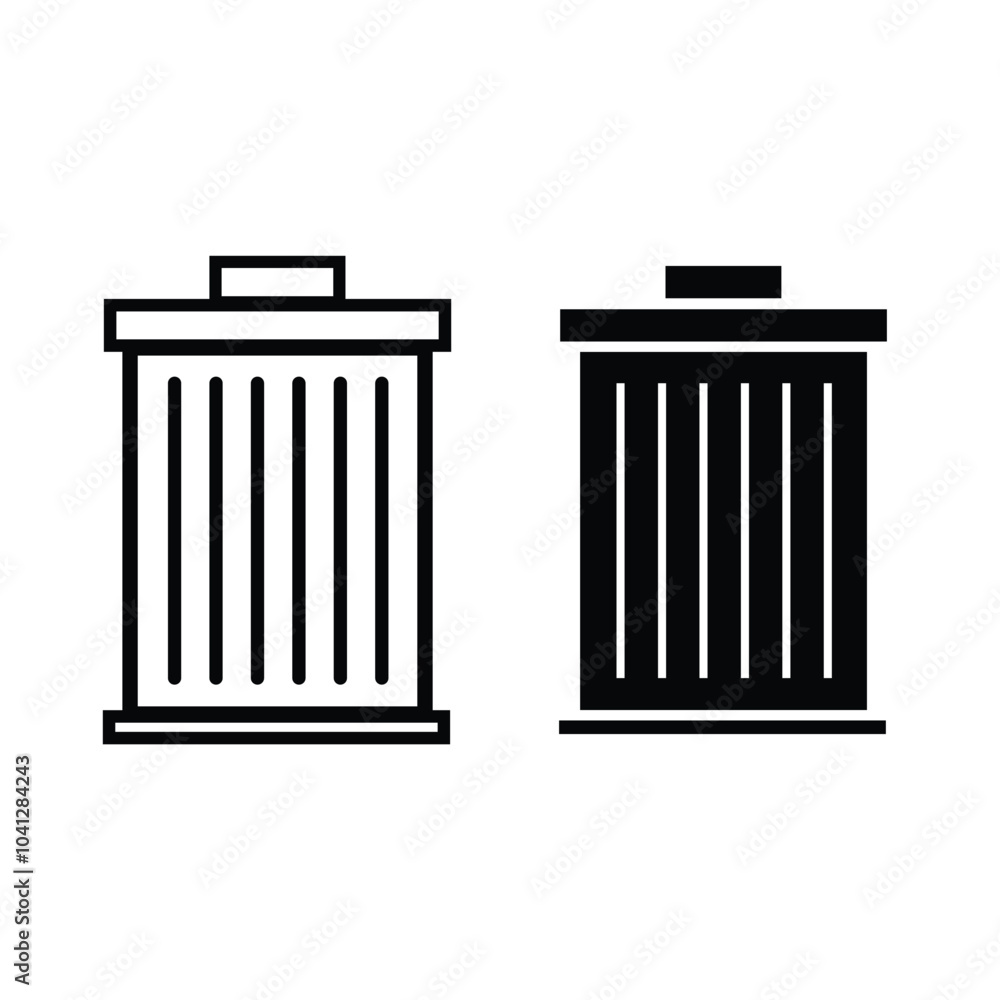 Dust bin icon. delete bin icon sign. trash bin icon Flat logo vector. Dust bin icon. delete bin icon sign. trash bin icon Flat logo vector.