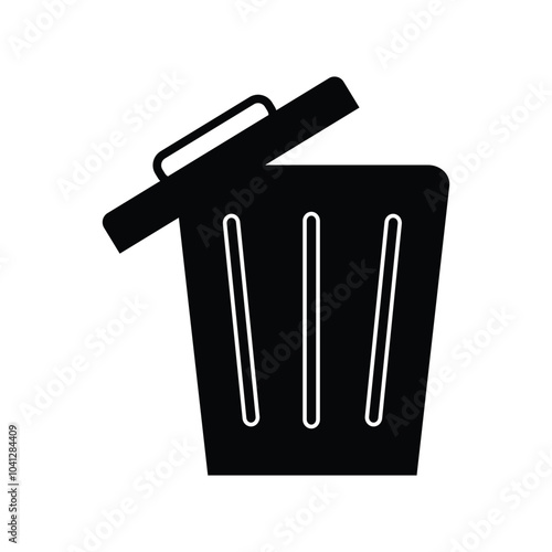 Dust bin icon. delete bin icon sign. trash icon Flat logo vector.