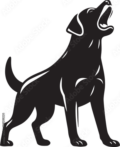 Labrador rottweiler dog vector