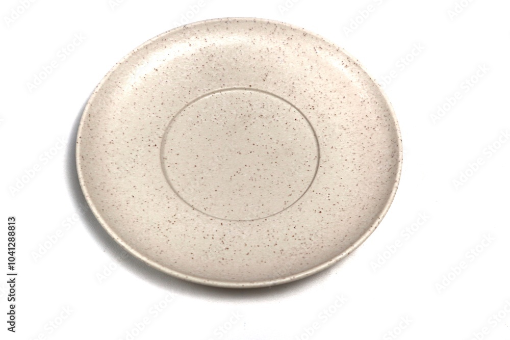 empty plate isolated on white