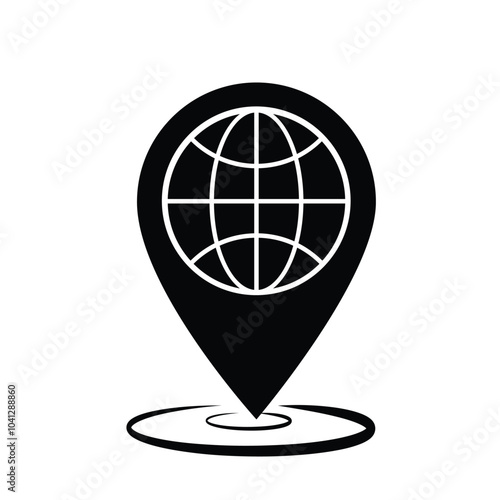 location icon. Location and world pins. simple design style. Travel, navigation, destination, delivery, target pictograms. Road map sign. vector template design