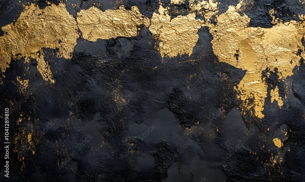 Obraz premium generation AI,Black_wetercolor_abstract_background