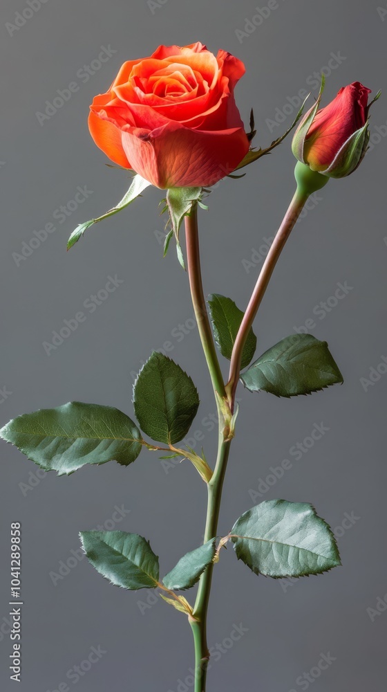 Obraz premium Orange Rose Blossom