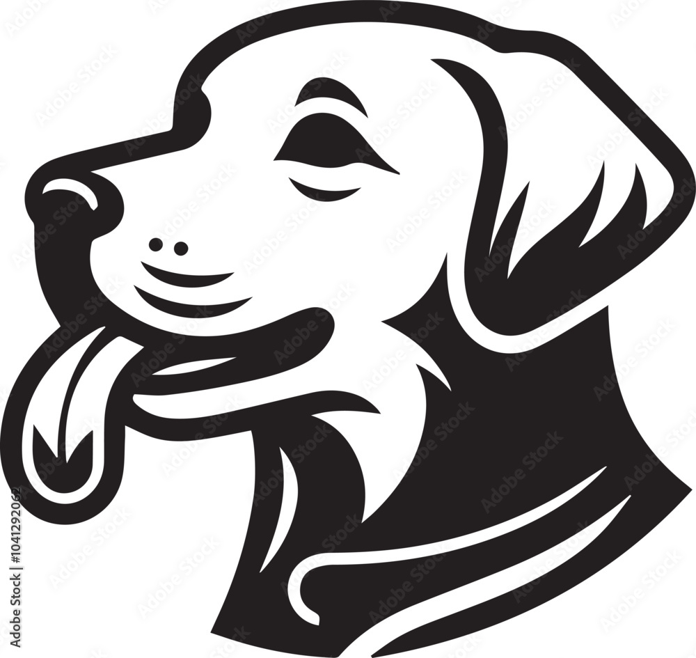 Bull dog vector in black and white Bull dog vector in black and white